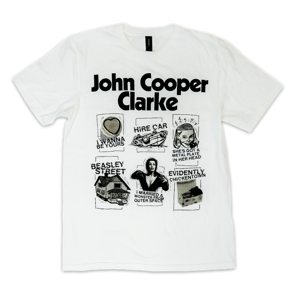 Multi Logo on White T-Shirt