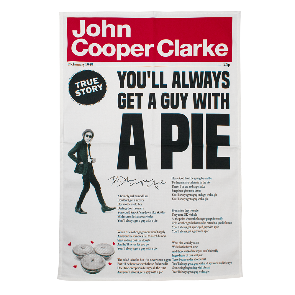 PIES tea towel