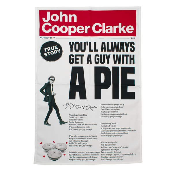 PIES tea towel