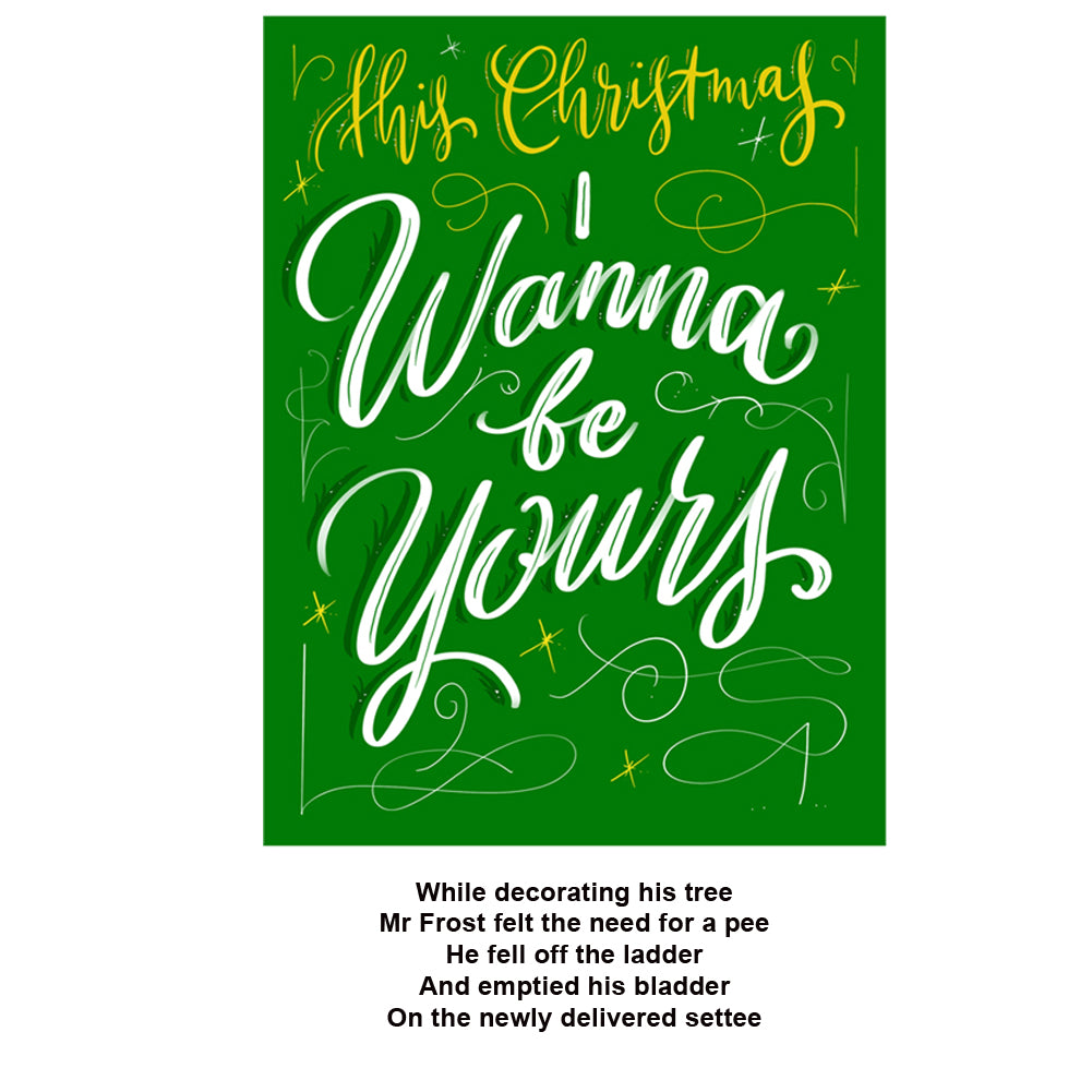 I Wanna Be Yours Christmas Card - Limerick 3 (A5)