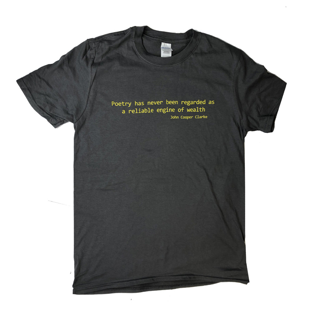 POETRY QUOTE GREY T-SHIRT