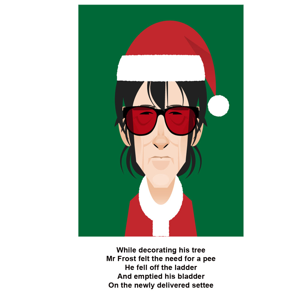 Dr John Cooper Clarke Christmas Card - Limerick 3 (A5)