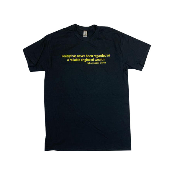 POETRY QUOTE BLACK T-SHIRT